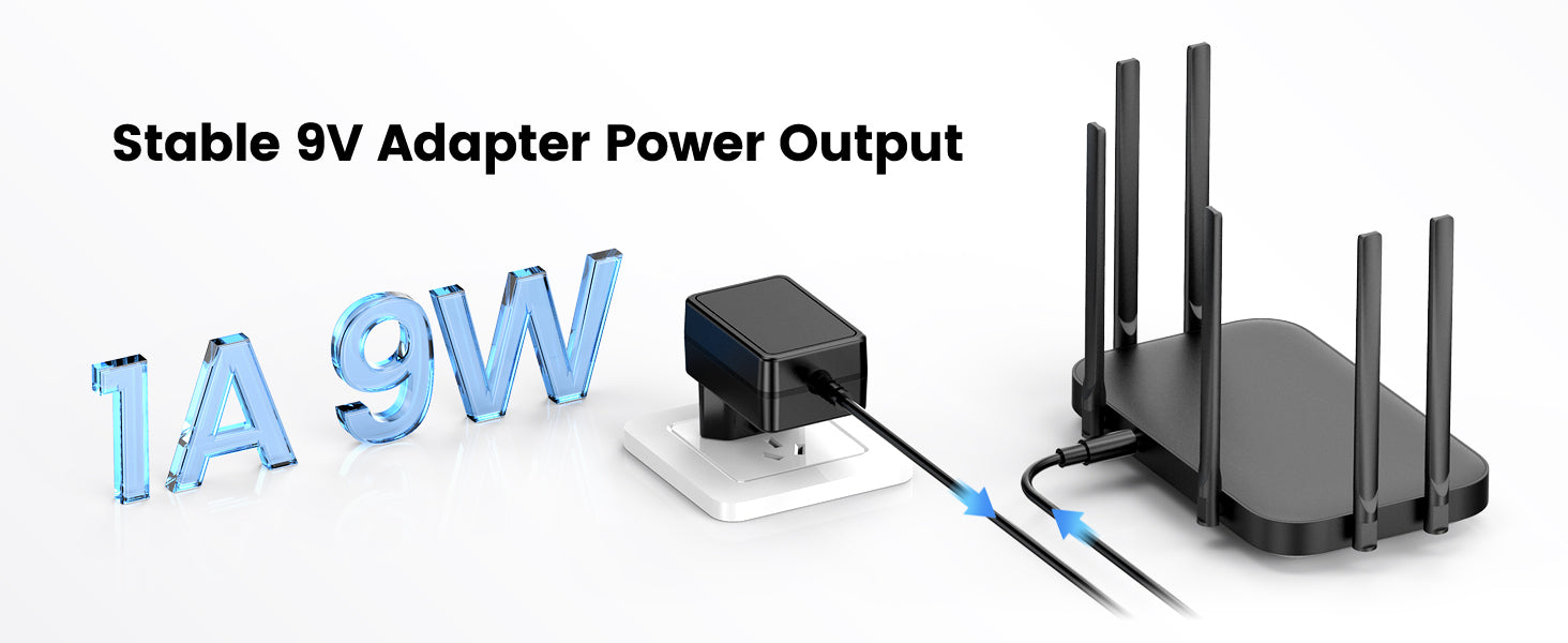 0.5 x 0.2 cm 9V 1A Power Supply for Boss PSA-120S