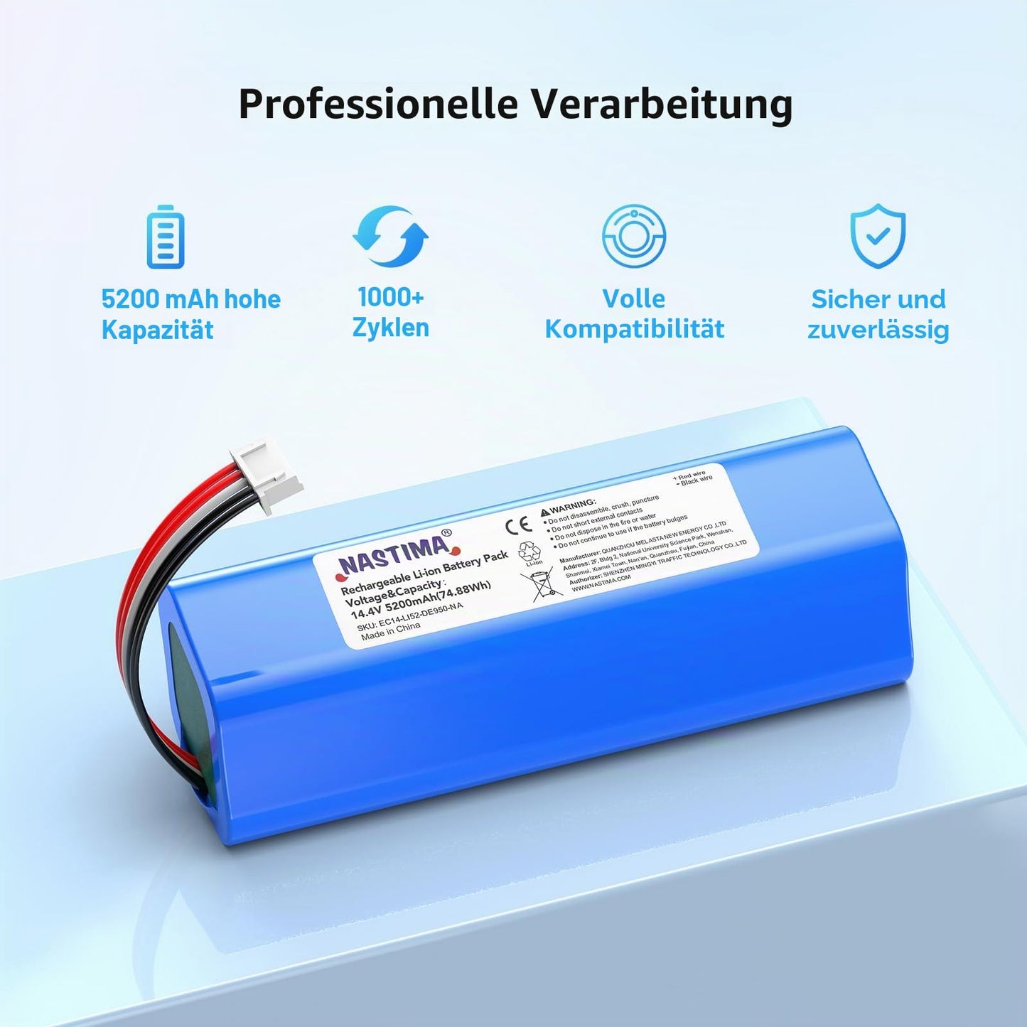 Ecovacs Deebot Ozmo 950 Replacement Battery 14.4V 5200mAh