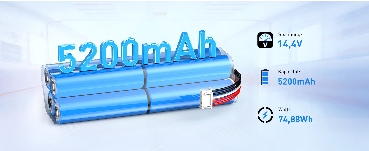Ecovacs Deebot Ozmo 950 Replacement Battery 14.4V 5200mAh