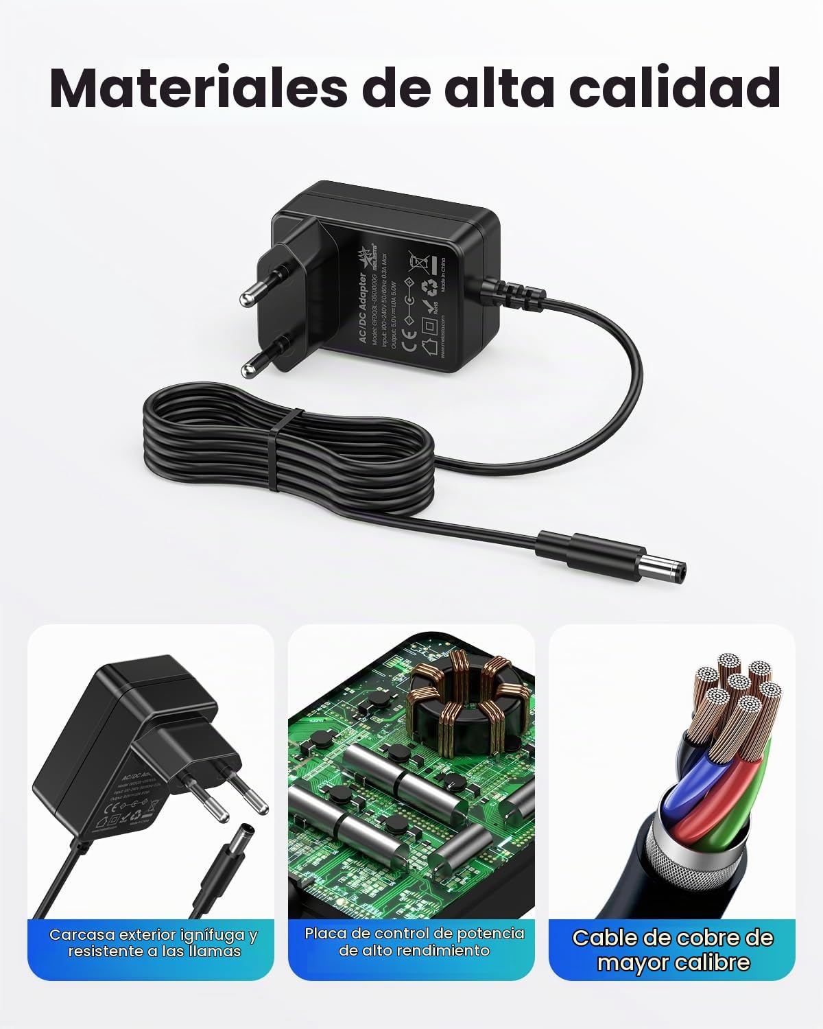 Power supply 5V 1000mA, AC/DC Adapter for LED Strip Lights