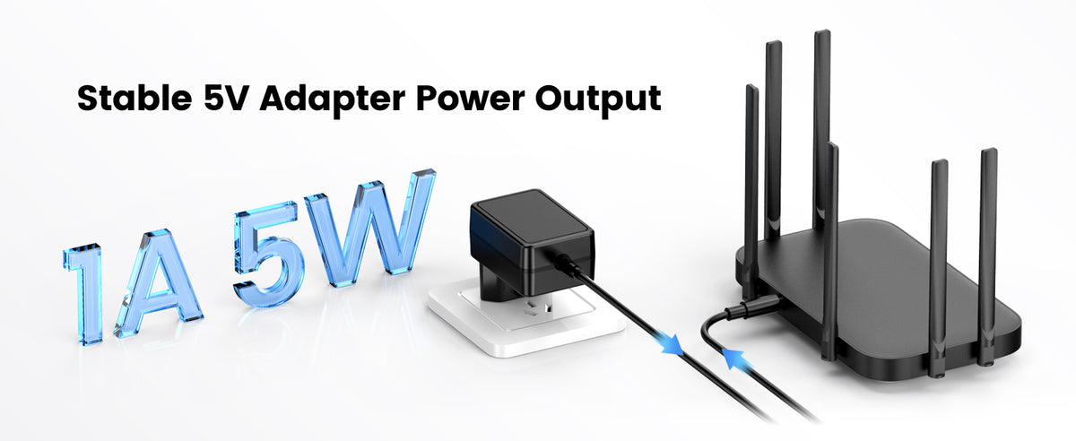Power supply 5V 1000mA, AC/DC Adapter for LED Strip Lights