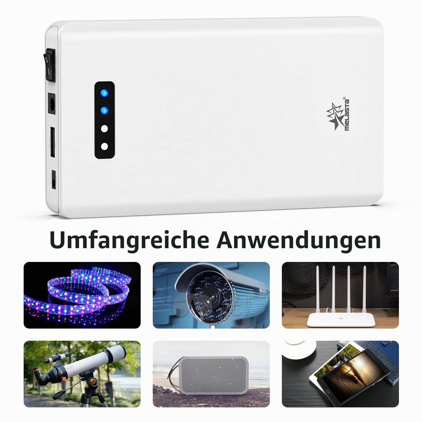 24V DC Power Bank for LED Strips  3350mAh with 9V & USB Output