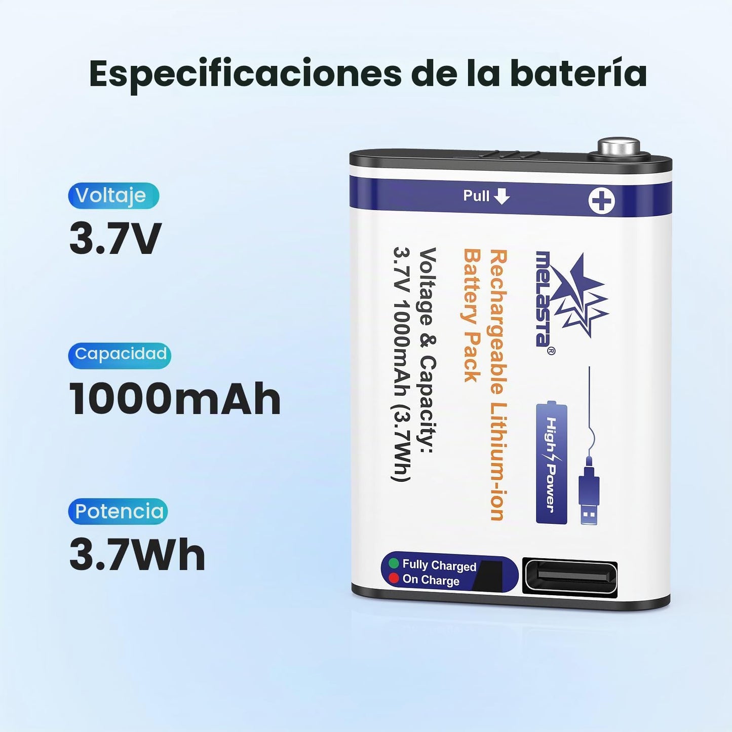 Petzl Core Compatible Replacement Battery  3.7V 1000mAh