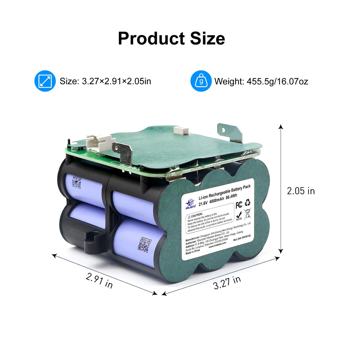 Tineco S5 PRO 2 / S5 Battery Replacement  21.6V 4000mAh