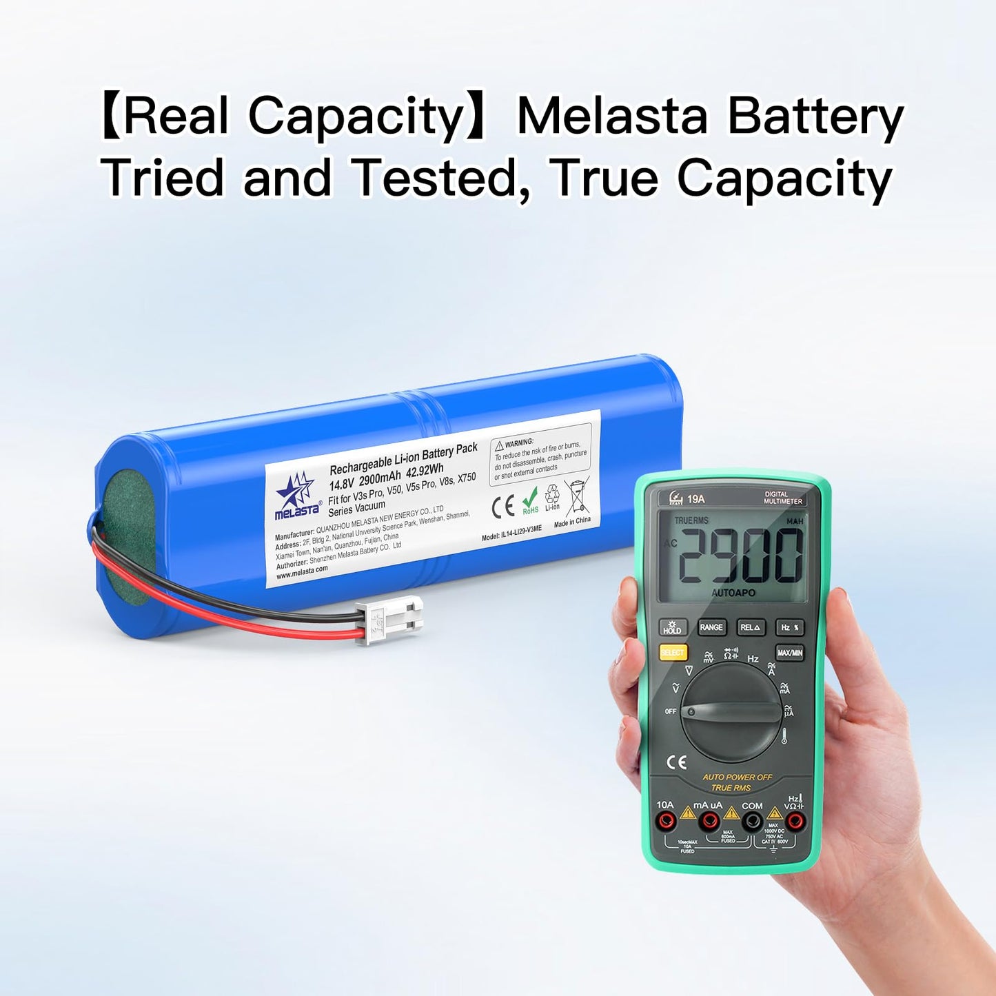 iLife V Series Replacement Battery 14.8V 2900mAh Li-Ion