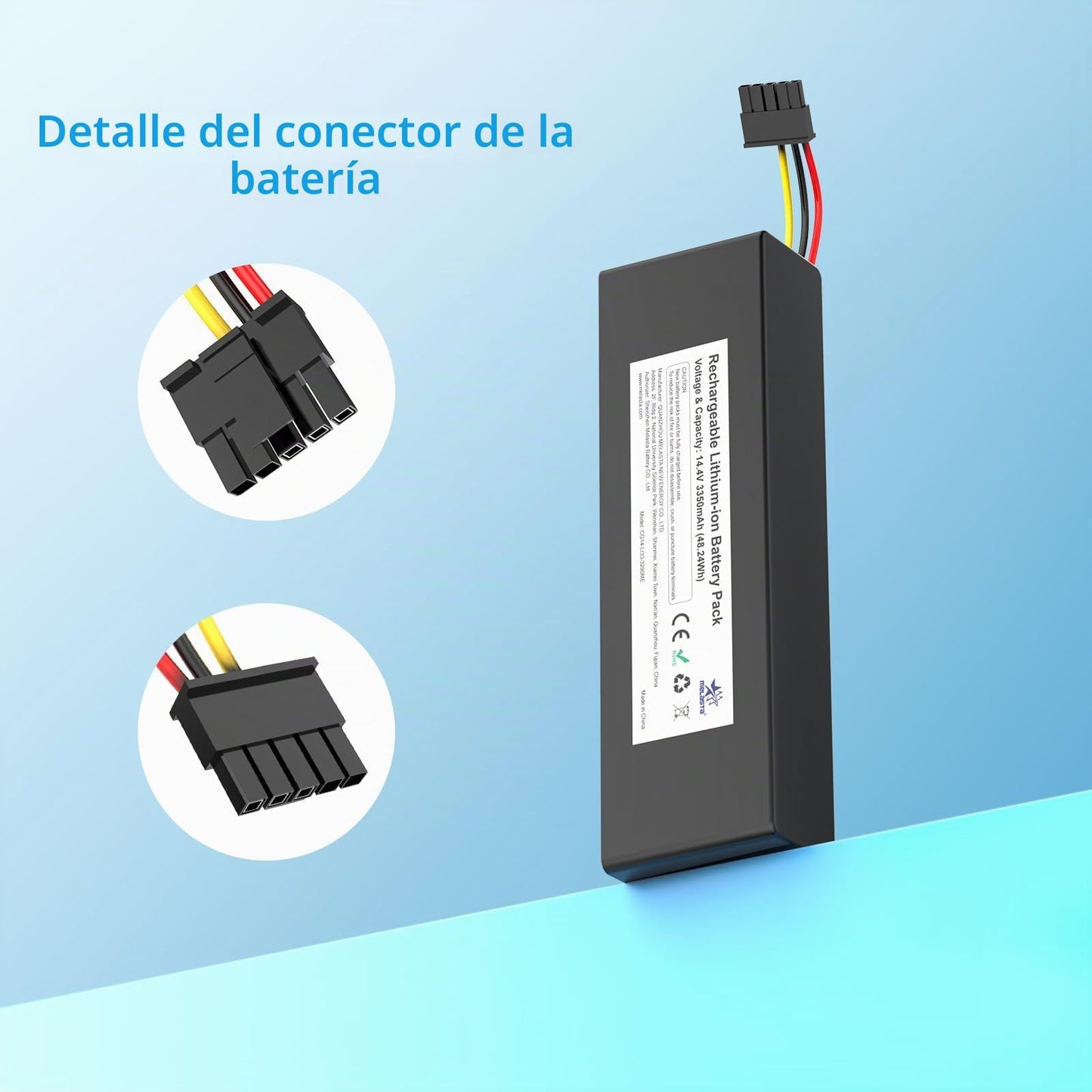 14.4V 3350mAh Replacement Battery for Conga