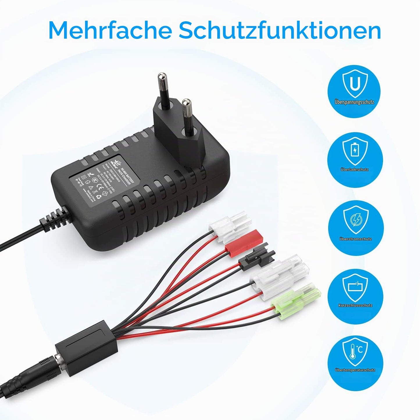 NIMH/NICD Charger 2.4V-7.2V 8.4V 9.6V 10.8V 12V for 2-10S NIMH Battery