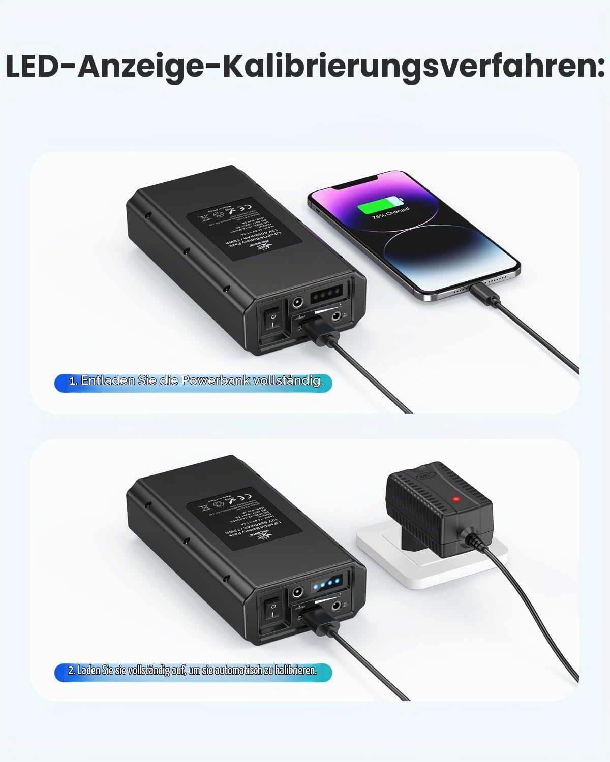 12V Power Bank for Routers & LED Lights  6000mAh LiFePO4 with 9V & USB-A