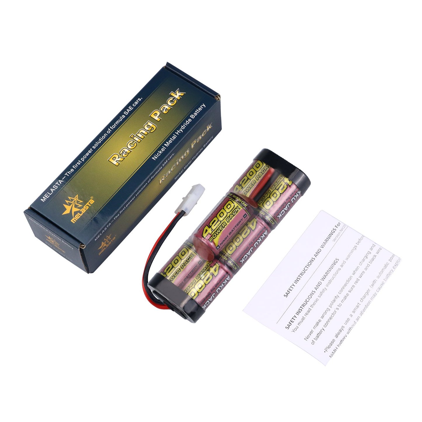 8.4V 4200mAh 7-Cell Hump NiMH Battery for RC Cars – Tamiya Plug