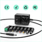 12V 2A AC DC Power Supply Charger, Universal Adapter with 8 Tips