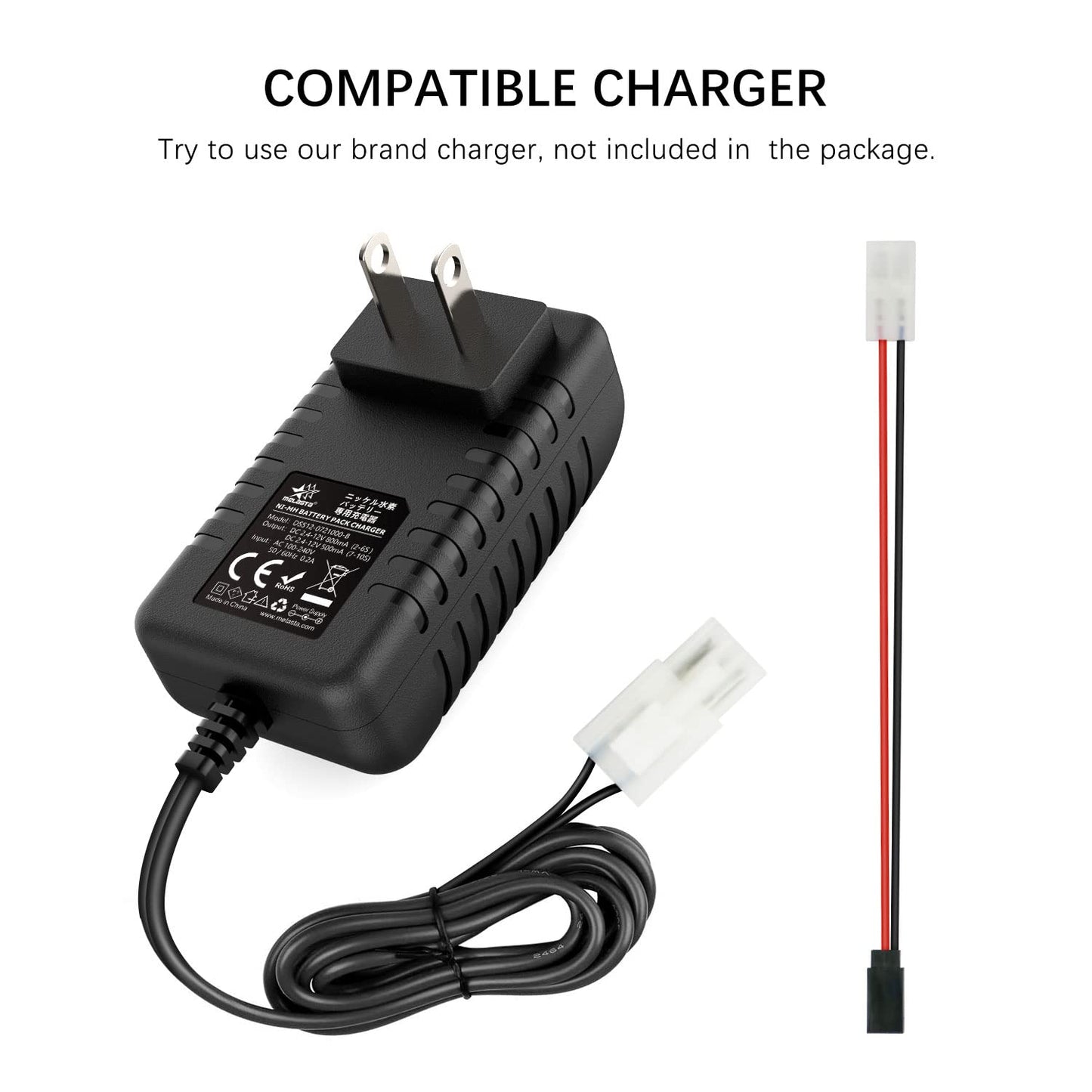 6V 2000mAh NiMH RX Receiver Battery 2-Pack for RC Airplanes