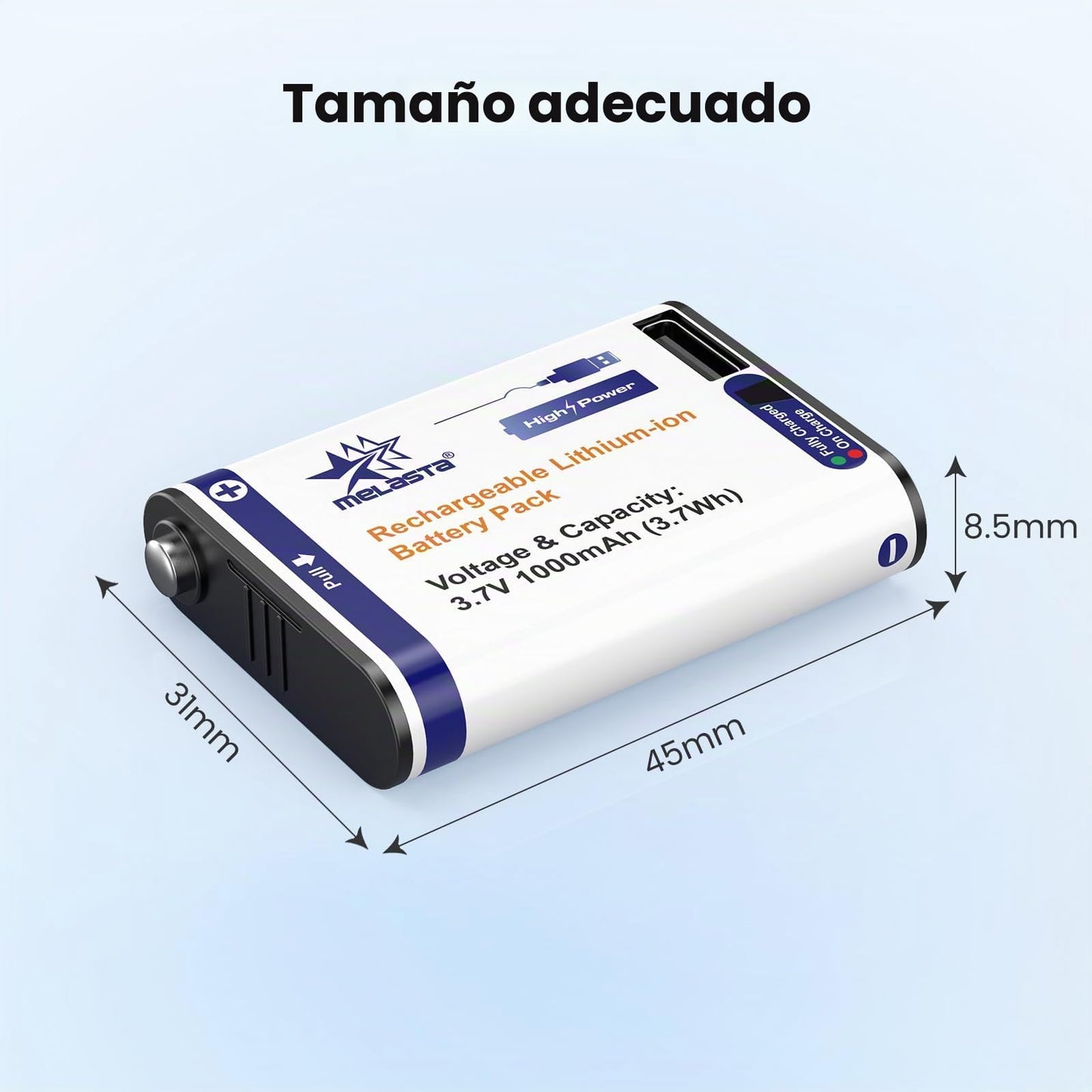 Petzl Core Compatible Replacement Battery  3.7V 1000mAh