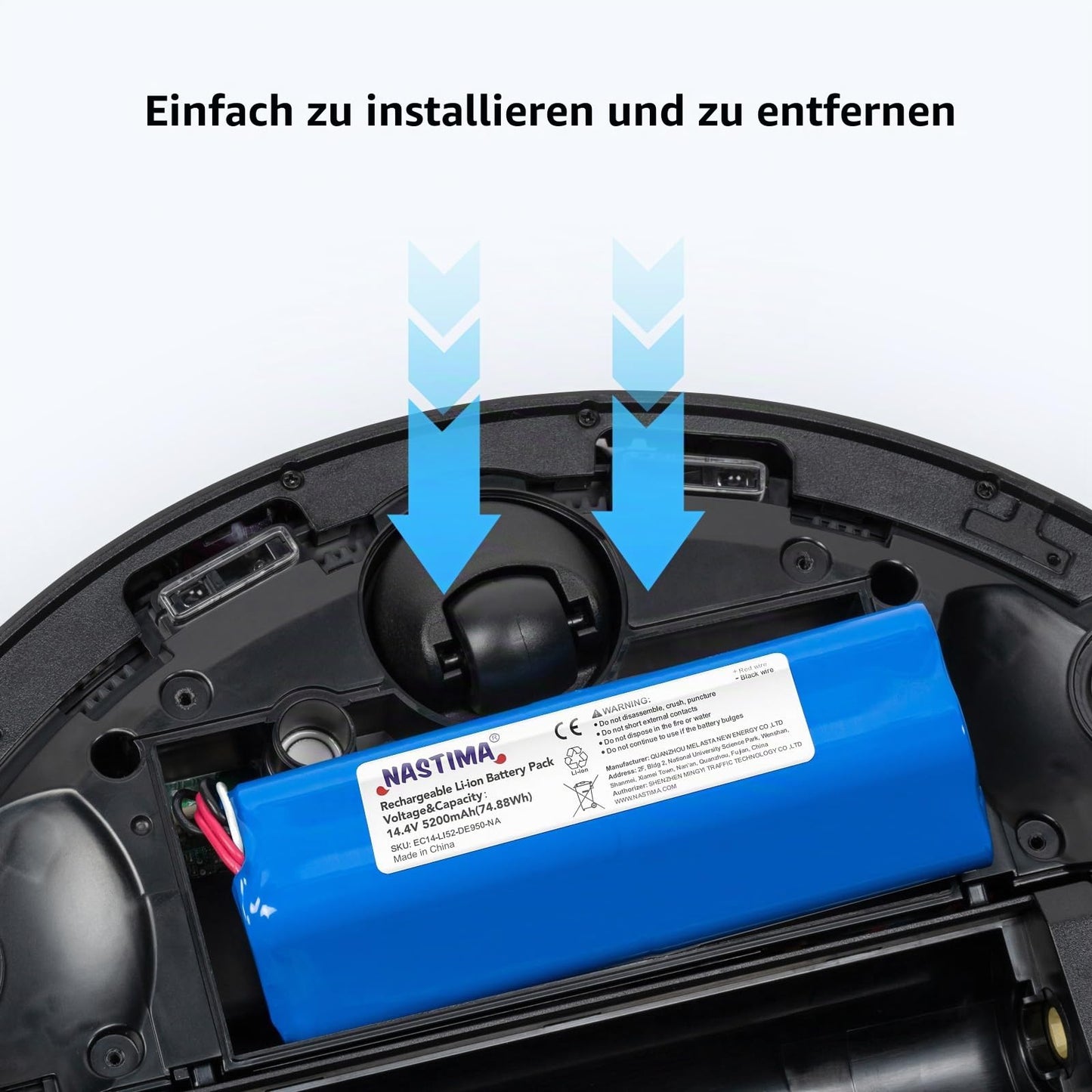 Ecovacs Deebot Ozmo 950 Replacement Battery 14.4V 5200mAh