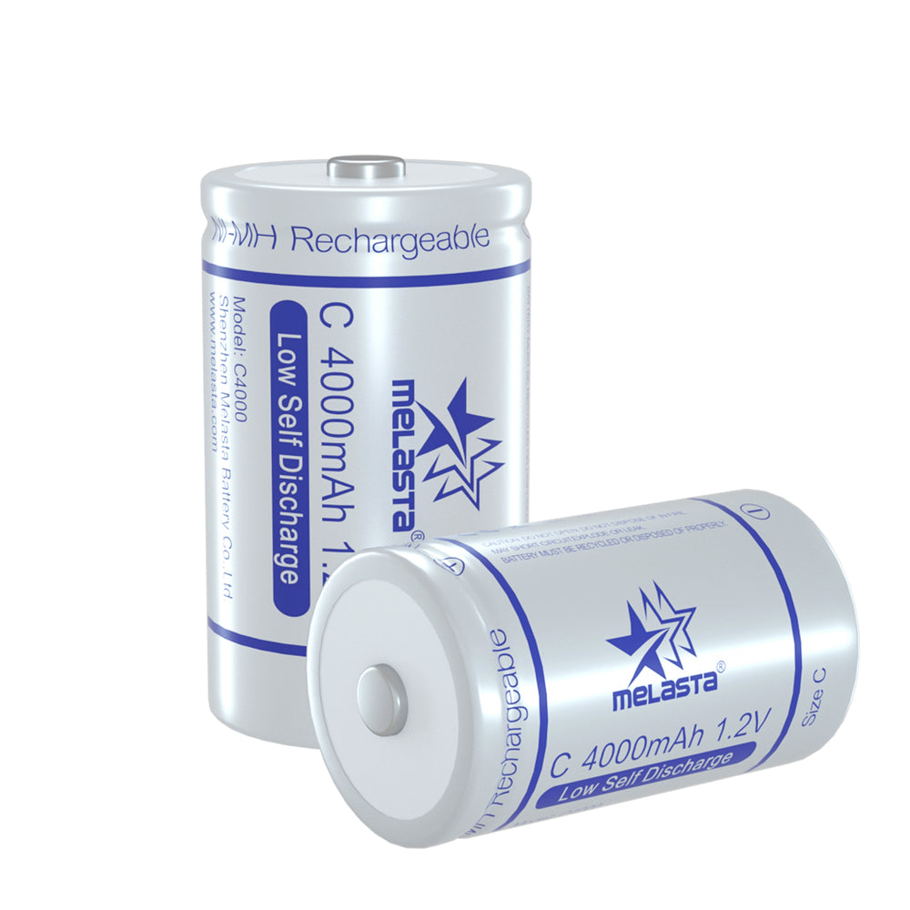 size C LSD NIMH Rechargeable battery 1.2V 4000mAh Low Self Discharge