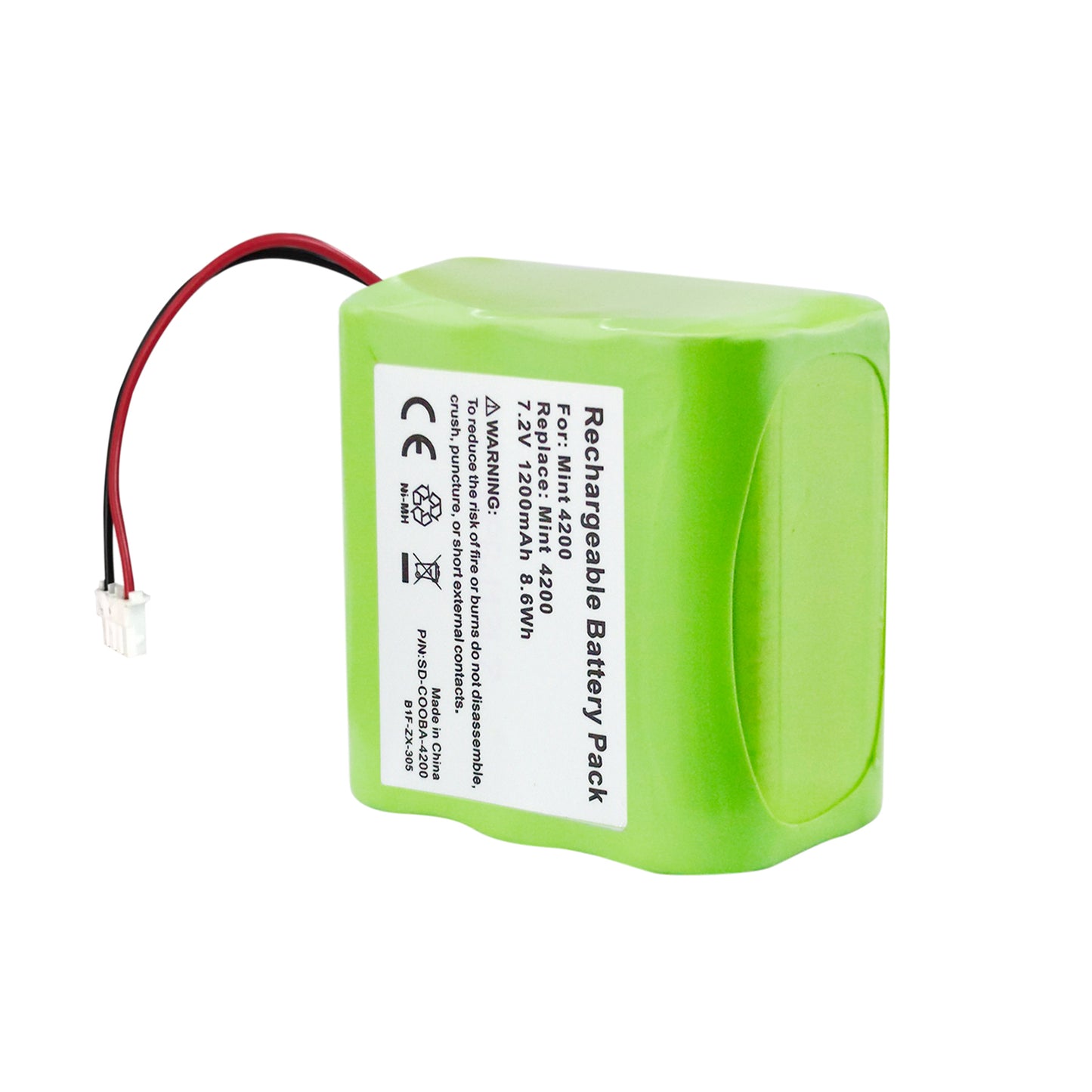 7.2V 1200mAh NiMH Battery for iRobot Mint 4200 Braava 320