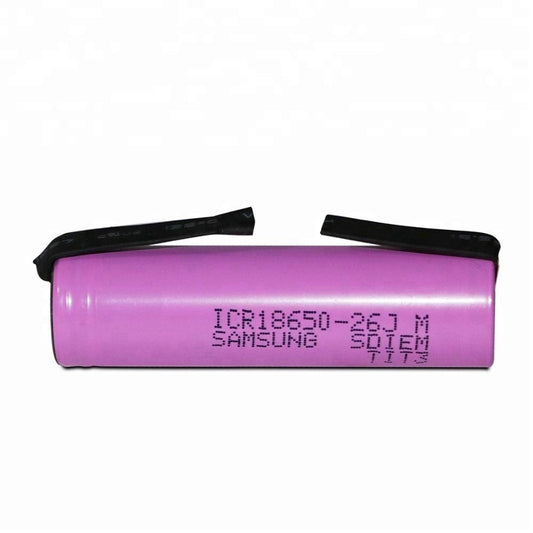 2 pack 18650 Li-ion Battery Cells 3.7V 2600mAh for Flashlight