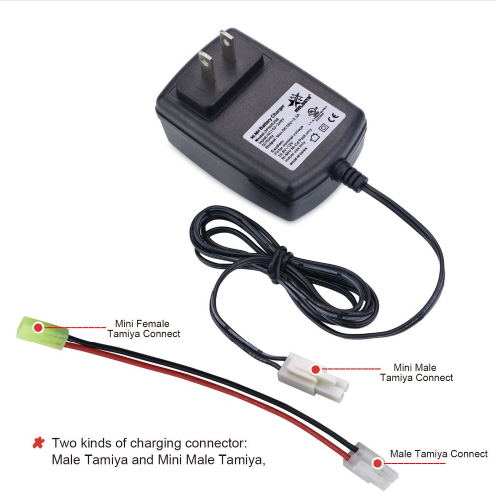 Melasta 10.8V-12V  9s 10s NiMH NiCD RC Charger with Male Tamiya