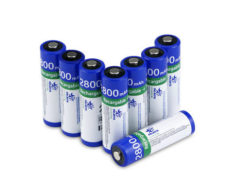 8 pack 1.2V 2800mAh Ni-MH  AA Batteries Rechargeable Battery