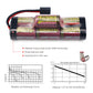 melasta 8.4V 4200mAh 7-Cell Hump NiMH Battery Pack, Compatible with RC Racing Car
