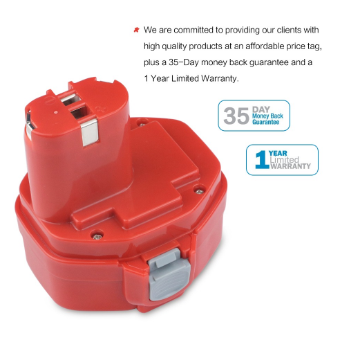 14.4V 2.1Ah NI-CD Replacement Battery for Makita