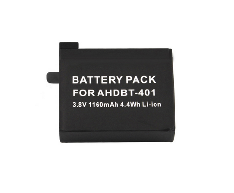 3.8V 1160mAh Li-ion Battery For GoPro Hero4 AHDBT401