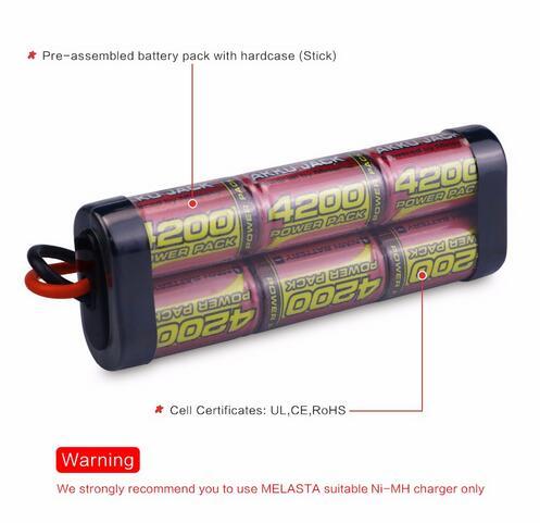 Zeee 7.2V 5000mAh RC NiMH Battery with Tamiya Plug (2 Packs) | RC Battery for RC Car Truck HPI Losi Kyosho Tamiya Hobby Zeee 7.2V 5000mAh RC NiMH Battery with Tamiya Plug (2 Packs) | RC Battery for RC Car Truck HPI Losi Kyosho Tamiya Hobby