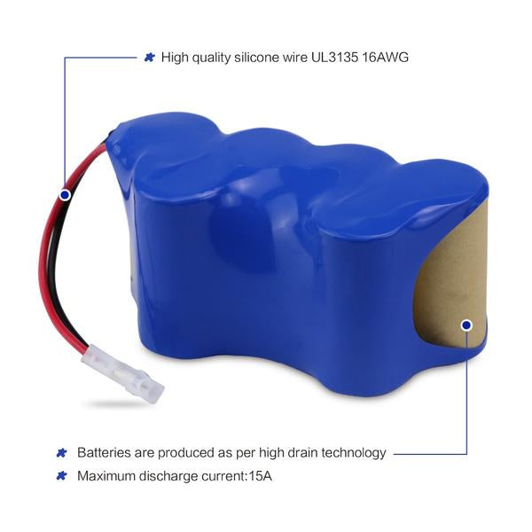 3800mAh 7.2V Ni-MH Battery for Euro Pro shark