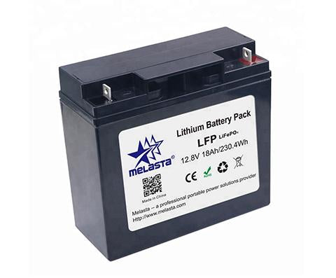 12.8V 18Ah LiFePo4 battery pack for AGM lead acid battery