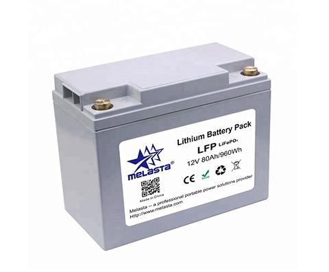 Rechargeable LiFePo4 battery pack 12V 80Ah 960Wh for UPS