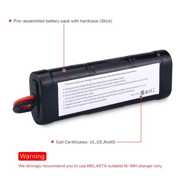 2/3A 9.6v 1600mAh NiMH  Battery  for  Airsoft Guns