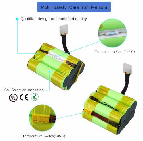 2 Pack 7.2V 4000mAh NIMH Battery for Neato XV-11 XV-12 XV-21