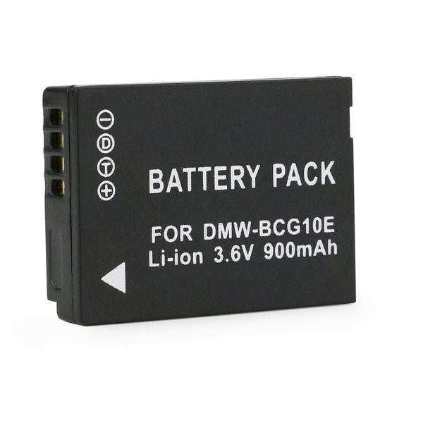 2 pcs 3.6V 900mAh DMW-BCG10E Battery for Panasonic Lumix