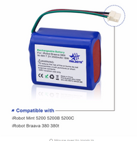 7.2V 2500mAh NiMH Battery for iRobot Mint 5200 Braava 380