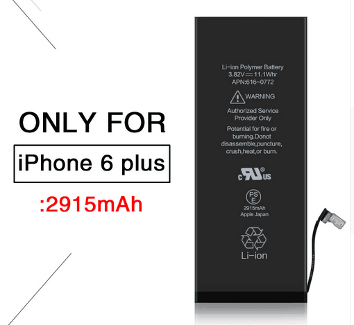 2915 mAh battery For iPhone 6 plus Lithium Polymer Battery