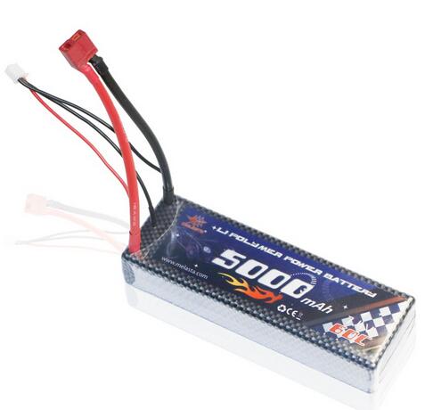 7.4V 5000mAh Lipo Battery for RC Car with DT plug