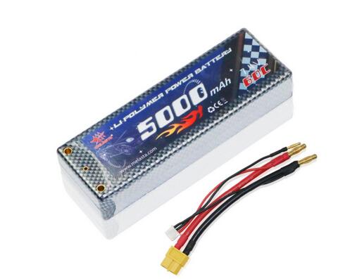 7.4V 5000mAh Lipo Battery for RC Car with DT plug