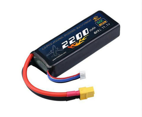 2200mAh 11.1V LiPo RC Battery with XT60 Plug for Drone