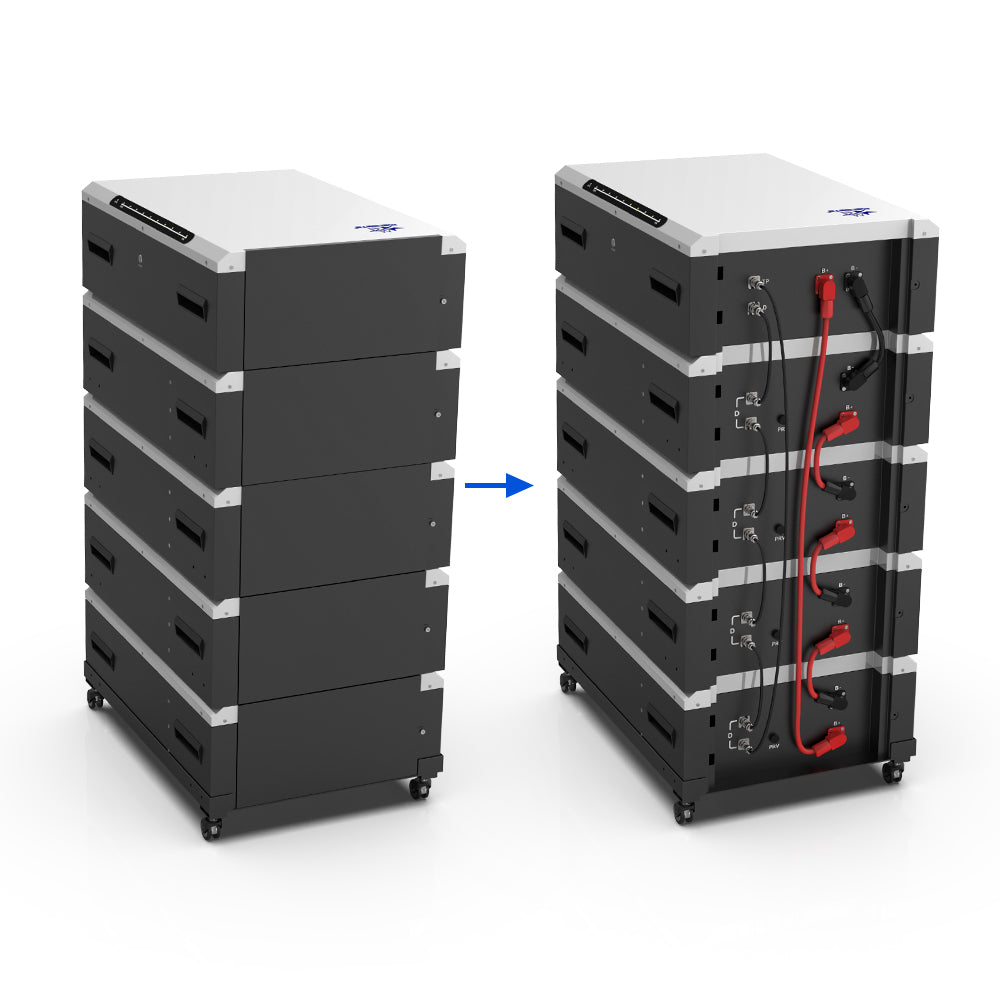 Residential ESS Stackable Batteries 48V LiFePO4 Battery with Built-in CANBus RS485