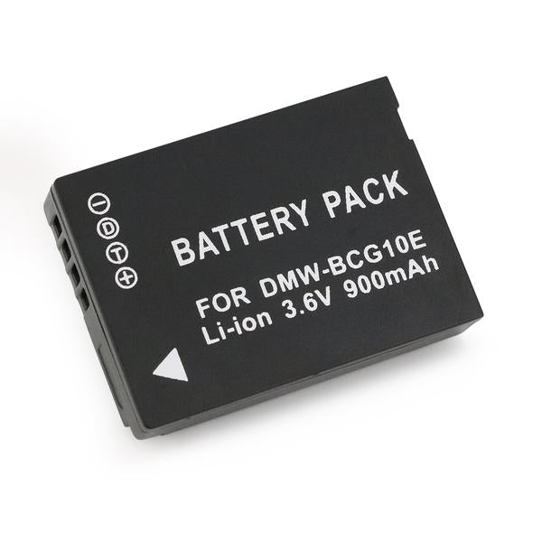 2 pcs 3.6V 900mAh DMW-BCG10E Battery for Panasonic Lumix